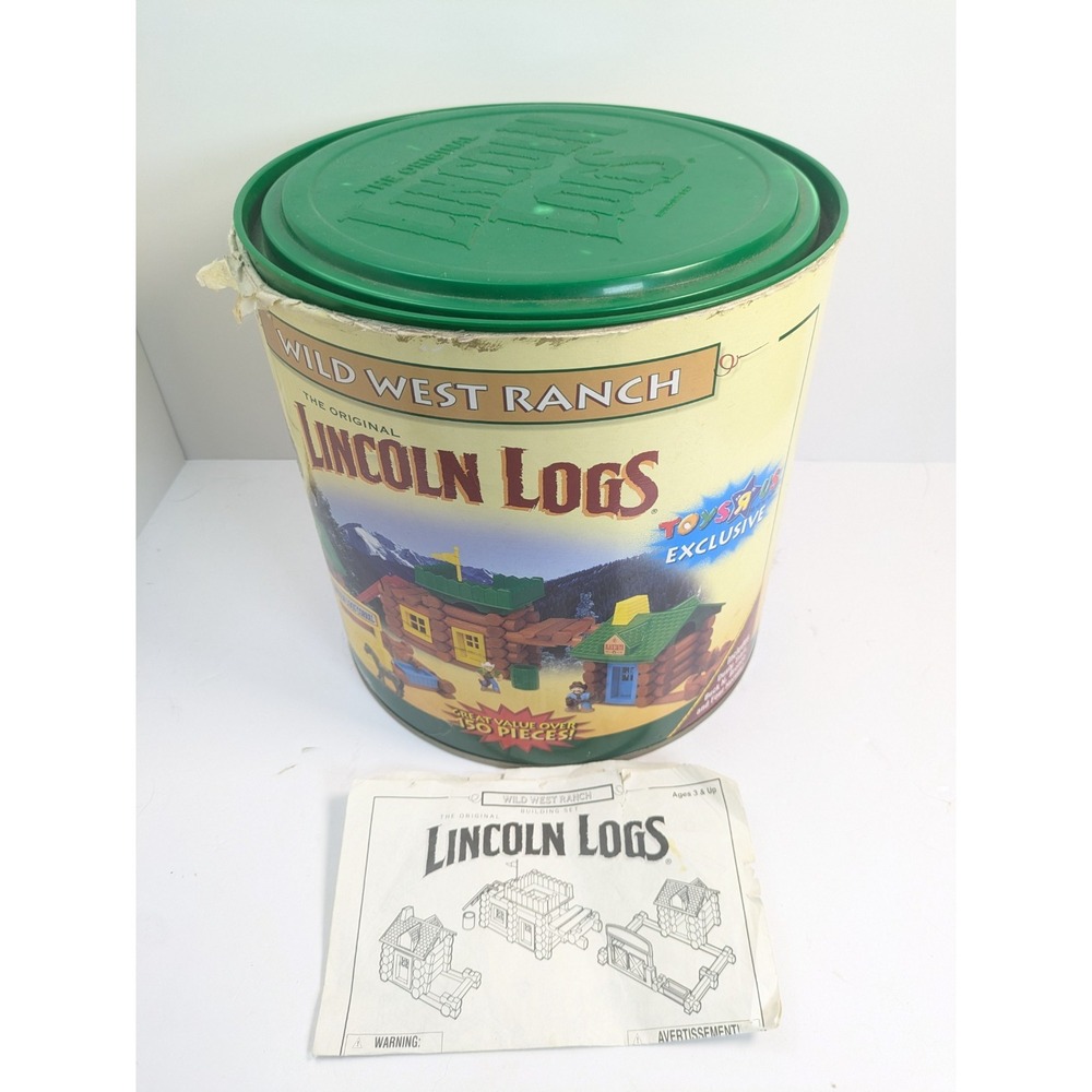 Vintage The Original Lincoln Log Wild West Ranch Toys R Us  Incomplete